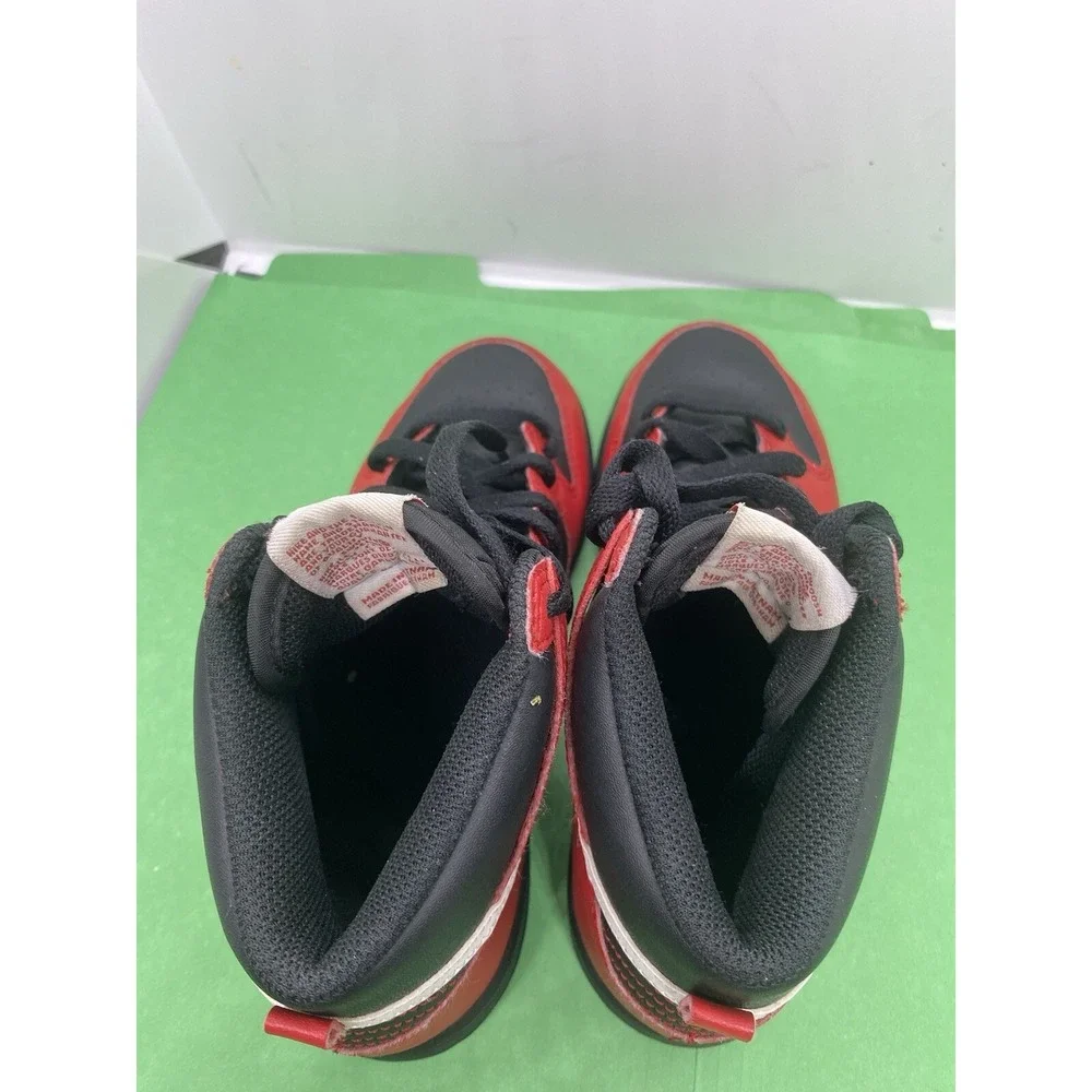 Nike Dunk High Top PS Black University Red Kids 2.5Y DD2314-003 Sneakers Shoes